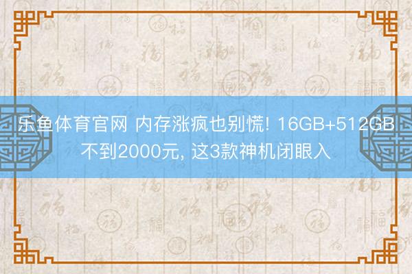 乐鱼体育官网 内存涨疯也别慌! 16GB+512GB不到2000元， 这3款神机闭眼入